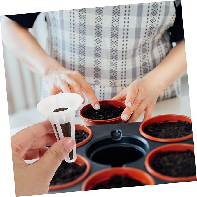 Mikikit 1set Hydroponics Transparent Humidity Domes for Indoor Gardening for Planting Tomatoes Flowers and More Soilless Cultivation