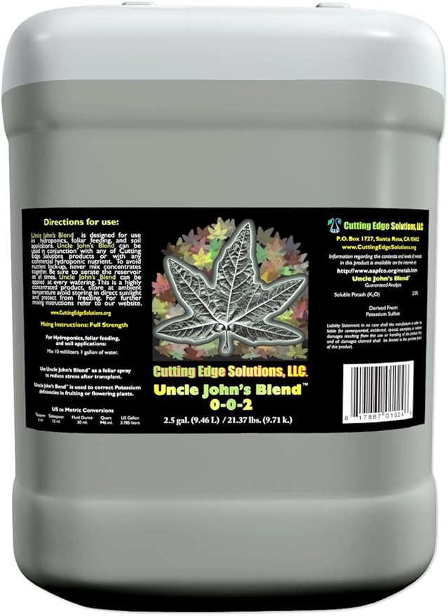 Cutting Edge Solutions UJB:2604 Uncle John's Blend Growing Additive 2.5-Gallon