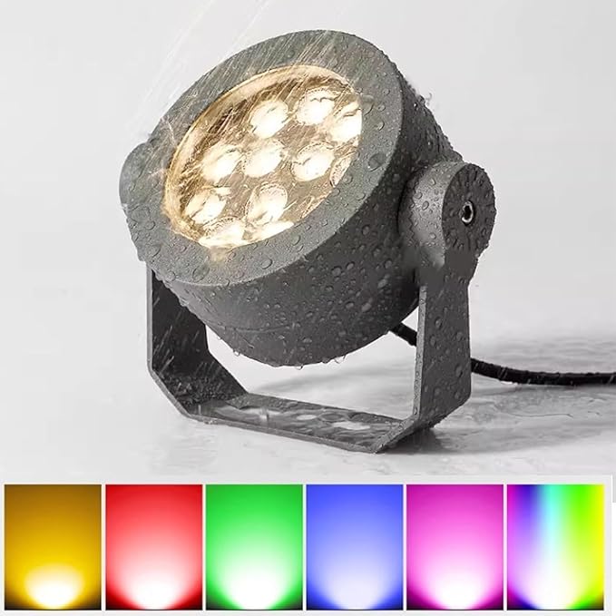 Outdoor Spotlights - LED Floodlights AC85~265V Tree Landscape Spotlights Spotlight Led Beam Light Outdoor IP65 Waterproof Garden Lawn Lights Angle Adjustable(Green12w)