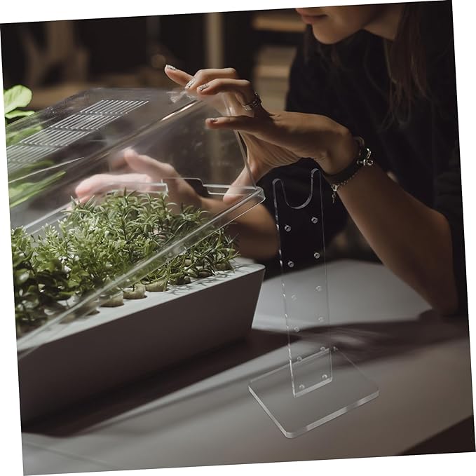 2pcs Indoor Grow Light Stand for Plants Height Acrylic Rack Vertical Lamp Support for and Greenhouse Use Sturdy and Design