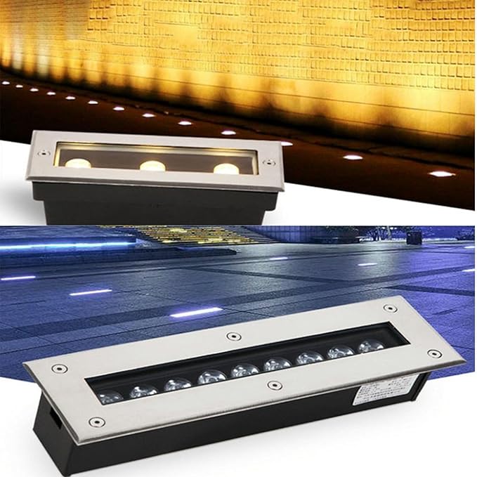 Rectangle Underground Light LED Landscape Light IP65 Waterproof Ground LED Embedded SpotlightGreen-36w
