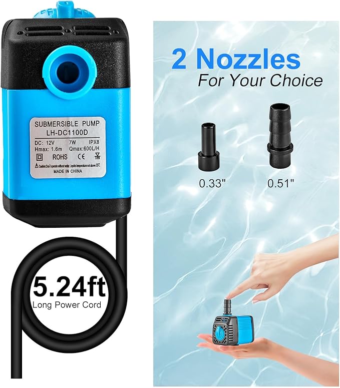 Upgraded Hydroponics Growing System Kit 1058 Plant Sites with 7W 12V Submersible Pump and Timer