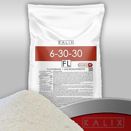 KALIX 6-30-30 Water Soluble Fertilizer | High Phosphorus &amp Potassium Bloom Booster for Flowers Fruits Vegetables Lawns &amp Ornamentals | Promotes Root Development Bud Set &amp Vibrant Bloom