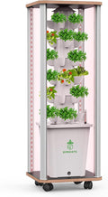 Hydroponic Tower Growing System Kits30 Pods Vertical Indoor Garden360° Full-Spectrum Lighs Automatic Water Circulation SystemSuitable for Leafy Greens and Herbs