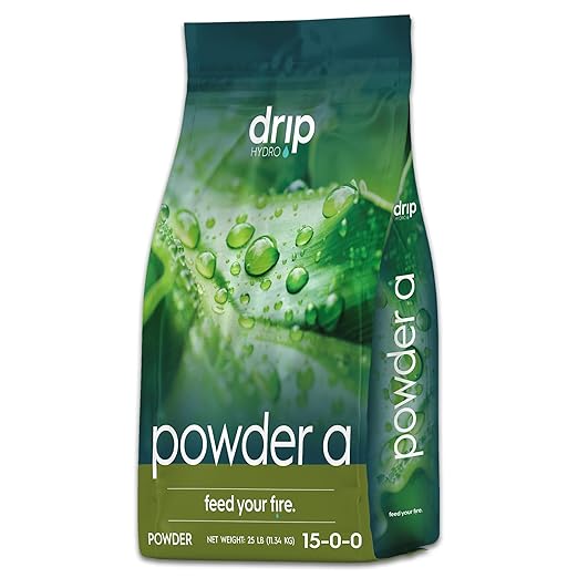 Powder A Vegetative Base Nutrient for Strong Growth Calcium and Nitrogen Water-Soluble and Clean for Hydroponics Soil and Coco 25 lb Bag