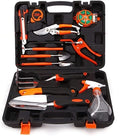 12 Piece Garden Tools Set Stainless Steel Gardening Hand Tools with Handheld Box Gifts for Gardeners Perfect for Planting Weeding Pruning