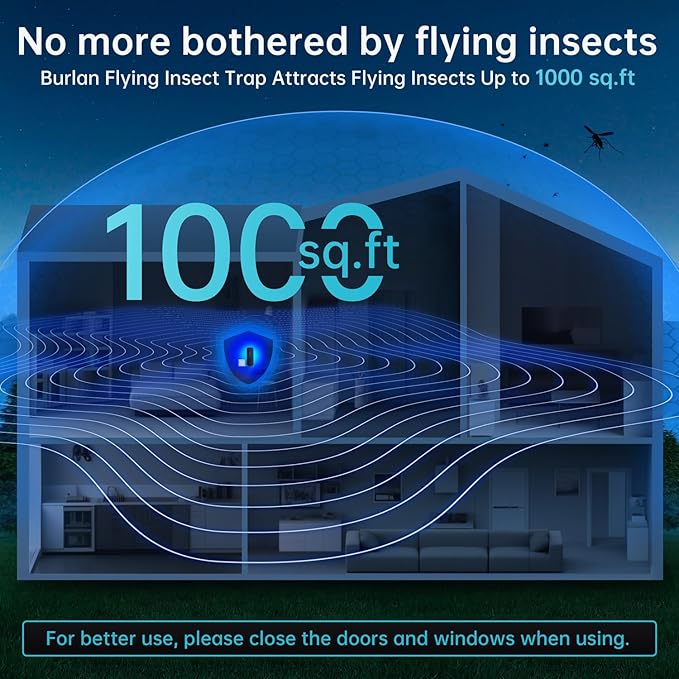 Fruit Fly Traps Indoor for Home: Plug in Mosquito Bug Zapper Gnat Moth Catcher with 9W Night UV Light 2 Devices 20 Sticky Glue Board Refills for Indoors Flying Insect Trap