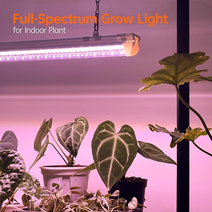 Bstrip Grow Light Stand 2ft 24W Grow Light for Indoor Growing Full Spectrum LED Plant Light for Seed Starting Height Adjustable Large 29.5 L x 18.3 W x 26.0 H