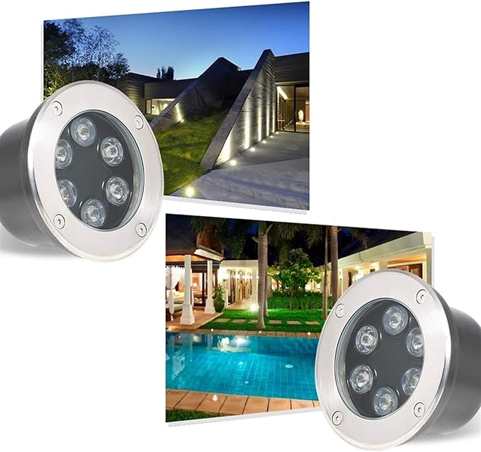 Ground LED Landscape Lights - Recessed LED Spotlights 24V Outdoor Buried Lights Ground Spotlight IP67 LED Outdoor Waterproof Embedded Floor Lamp Lawn GardenRed-36W(24V)