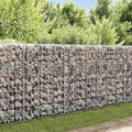 Galvanized Steel Gabion Basket for Garden Gabion Raised Bed Galvanized Rock Stone Walls Mesh Cage 47.2x11.8x19.7-956