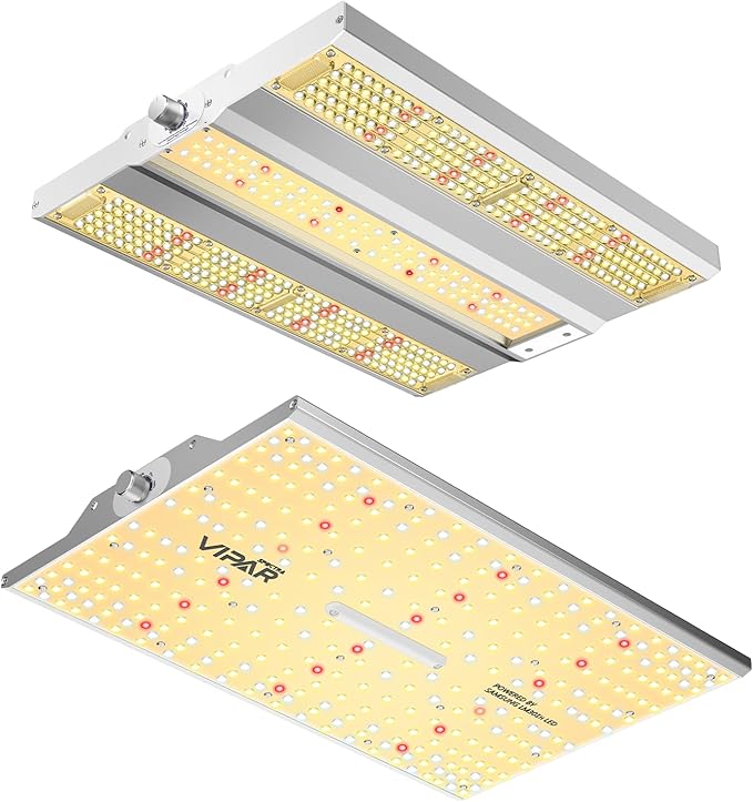 VIPARSPECTRA XS1500 Grow Light Compatible with Samsung LM301H Diodes and MeanWell Driver Plus XS1500 Pro Grow Light with New-gen Lens Dimming Daisy Chain Full Spectrum Grow Lights for Indoor Plants