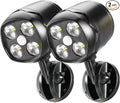 Battery Operated Outdoor Motion Sensor Light 600LM 6000K Waterproof Wide-Angle Detection Auto On/Off Wall Lightfor Garage Yard Front Door Stair and Driveway (2 Packs)