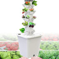15/20/25/30hole - Plant Hydroponics Tower 3/4/5/6 Floors - Garden Hydroponic Growing System Timer for Herbs Fruits and VegetablesWhite-20Hole//1pc