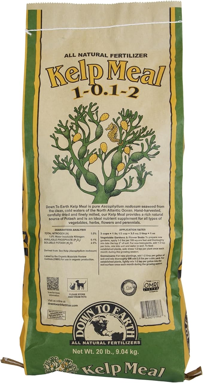 Down To Earth All Natural Kelp Meal 1-0.1-2-20 lb 01966 1966 1966