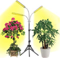 YUHAN Grow Light with Stand LED Grow Lamp for Indoor Plants Tri-Head Sunlike Full Spectrum 150W 315 LEDs Tripod Stand Adjustable 15-47 inch 3 Modes Timer for Indoor Plant Growth