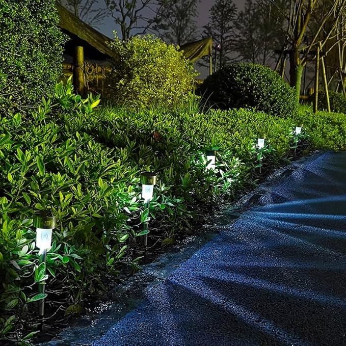 Outdoor Solar Spotlights for Lawn 3 Lighting Modes Solar-Powered Landscape Lights Suitable for Courtyard Patio Garden &amp Pathway Lighting（A Set of 10）