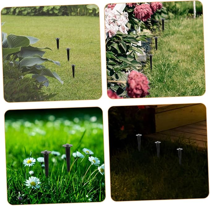 Balacoo 20pcs Solar Lamp Stakes for Outdoor Lights Replacement Stakes Ground Spike for Garden Supplies