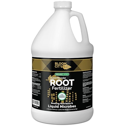 Bloom City Organic Root Stimulant Salmon and Kelp Formula Rich with Microbes and Mycorrhizae Gallon (128 oz)