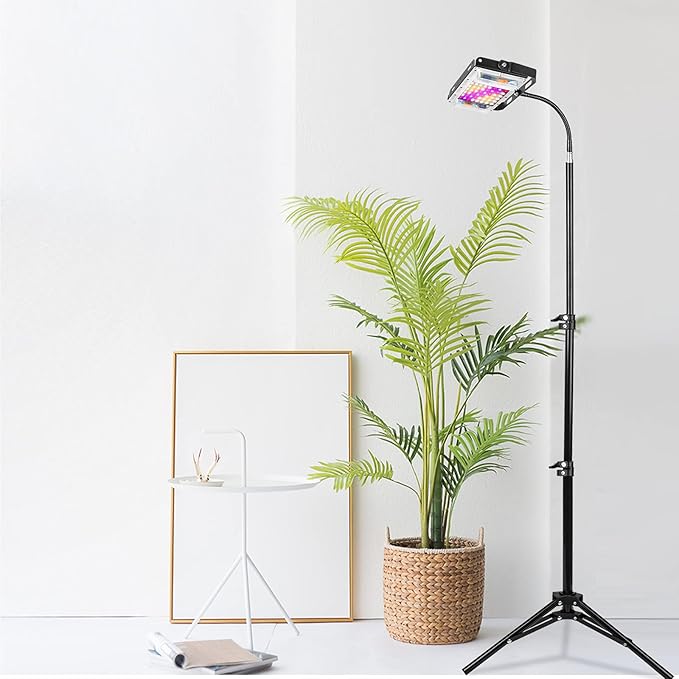 LBW LED Grow Light with Stand Full Spectrum 150W for Indoor Plants Adjustable Tripod Stand 15-47 Inches