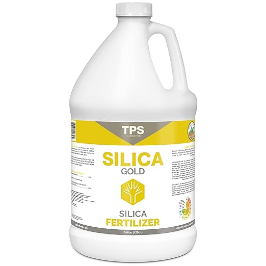 TPS NUTRIENTS Silica Gold Plant Strength Nutrient and Supplement with Bioavailable Silicon 1 Gallon (128 oz)
