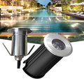 LED Pool Spotlight - IP68 Waterproof 12V Low Voltage Mini Underwater Recessed Light 30° Beam Angle