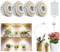 SANSI Grow Lights for Indoor Plants LED Pot Clip Plant Light for Growing 4000K Full Spectrum+ 20W(5W*4) Puck Grow Lights for Indoor Plants