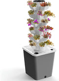 Hydroponic Tower Growing sytem Indoor hydroponic Grow System Vertical Grow Tower 6 Layer 30 Plants Sites with Pump and Movable Water Tank