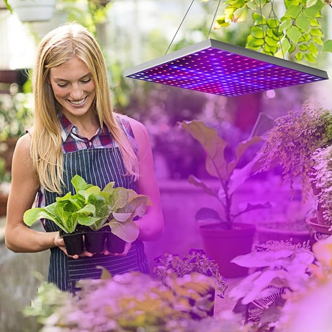 Full Spectrum Suspended 225 LED Plant Growth lamp (15W)