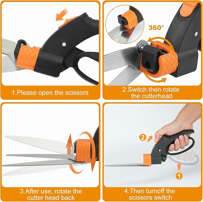 Garden Shears Tool Set 3 Pcs - Heavy Duty Lopper Hedge Shears &amp Pruning Saw for Tree Branches Hedges Backyard &amp Fruit Trees Carbon Steel Blades