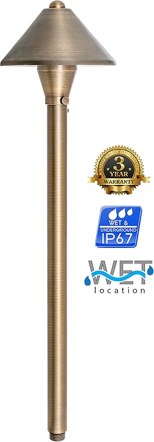 Westgate Lighting LED Landscape Lighting- Built-in Integrated LED Outdoor Light - Landscape Lighting- Integrated SMD LED Tower Clear Glass Lens (1 5-3/8 Diameter of Shade)