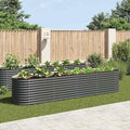 Galvanized Steel Raised Garden Bed 157.5x31.5x31.9 Elevated Garden Bed Outdoor Planter for Vegetables Herbs and Flowers Large Raised Planter Box for Garden Patio and Balcony