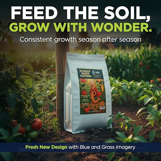 Supply Solutions | Wonder Worm Castings - Premium Organic Earthworm Compost Fertilizer for Indoor &amp Outdoor Plants Houseplants Vegetables Fruit Trees &amp Garden Soil Enrichment (20 Pounds)