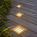 Square LED Spotlight - 12V Waterproof Inground Landscape Lights IP67 Outdoor Buried Lighting