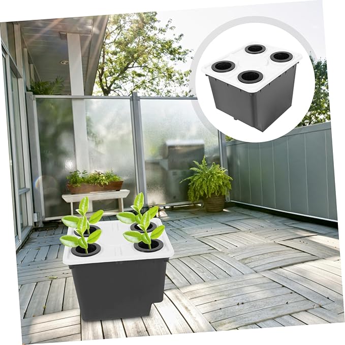 Hydroponic Growing System Bucket Soilless Cultivation Barrel for Greenhouse Hydroponic Grow Bucket Plastic Easy Maintenance