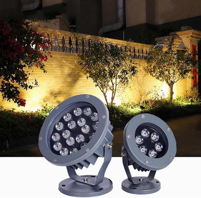 Tree Lighting Spotlight - Outdoor LED Spotlights IP65 Waterproof Outdoor Garden Landscape Light AC 100-240V Rotatable LED Tree Spotlight Beam Light For Garden Lawn Tree Lighting(Yellow9W)