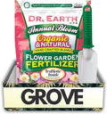 Dr Earth Organic Fertilizer Granules Marigold Daylilies Plant Food – Bundle with Steel Hand Transplanter Poly Handle – Formulated for Flower Booster containerized – Gift Set (2 Items)