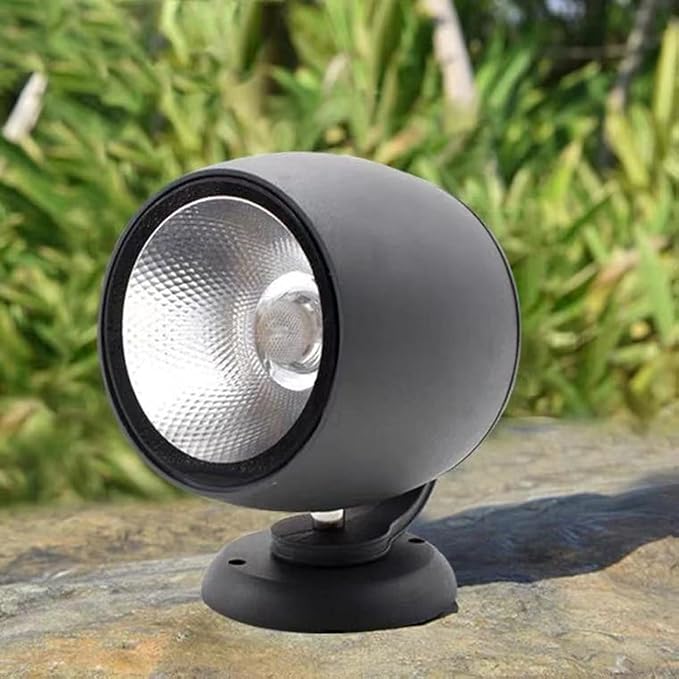 Outdoor Led Spot Lights COB Landscape Light IP65 Waterproof 360° Rotation COB Spotlights for Courtyard Hotel Yard Path Decor (White 20W)