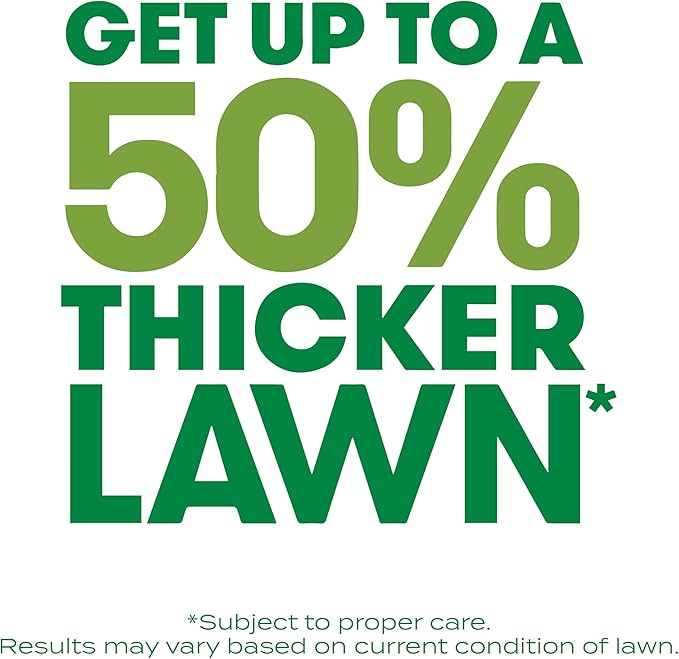 Scotts Turf Builder Thick'R Lawn Tall Fescue Mix Combination Seed Fertilizer and Soil Improver Thickens Thin Grass 12 lbs