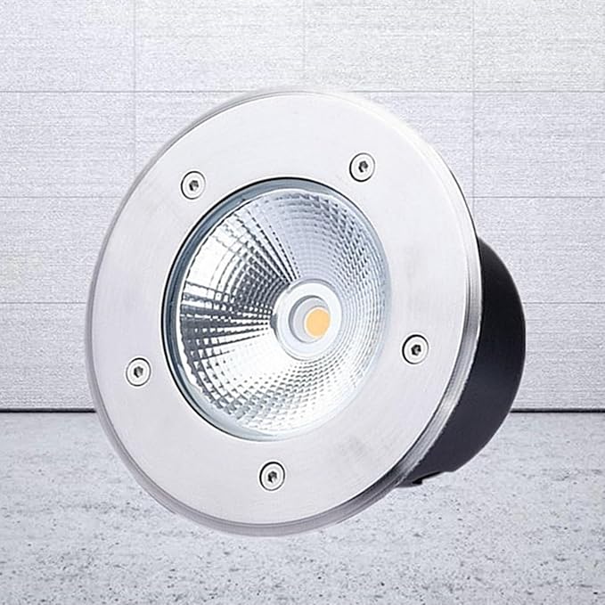 LED Beam Spotlight - Underground Light LED Circular Path Lighting IP67 Waterproof Recessed Ground Spotlight Lawn/Courtyard/Garden Floor Lamp Recessed OutdooCold White 20W