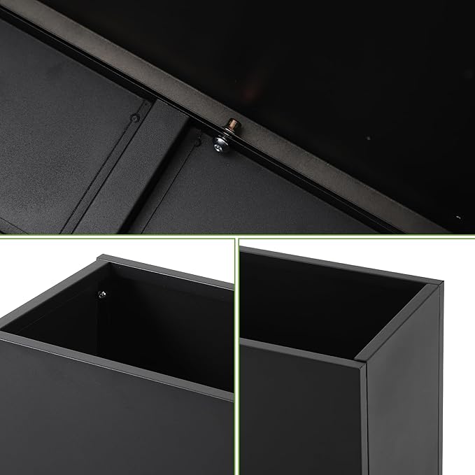 Rectangle Metal Planter Box 36x12x26 Inch-Heavy Duty Large Garden Planter BoxIndoor and Outdoor Galvanized Steel Raised Bed for Porch Garden Patio Yard