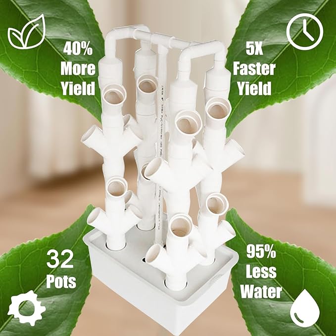 Hydroponics Tower GardenHydroponic Growing Systemfor Indoor Herbs Fruits and Vegetables - Aeroponic Tower(XX-Large)