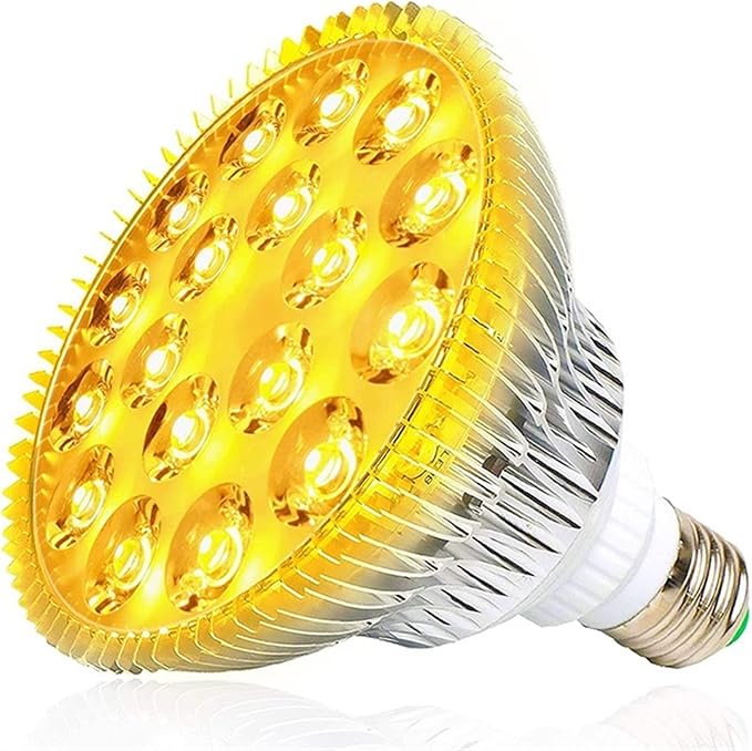 E27 LED Plant Grow Light 54W Par38 Full Spectrum Phyto Grow Box for Flower Seed Growth Hydroponics Veg Growing (Color : 18 Warm White)