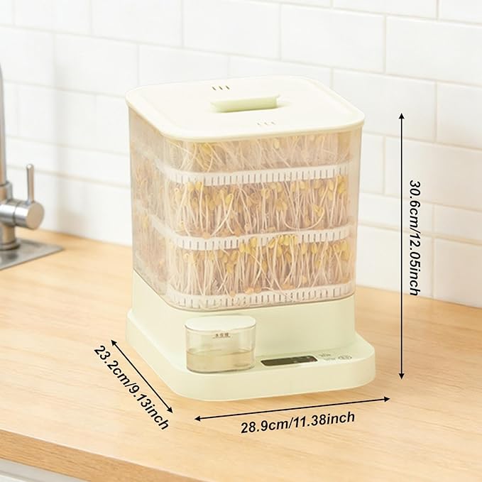 Generic Bean Sprouts Machine Sprouting Kit Multifunctional Household Yogurt Maker Automatic Bean Sprouts Maker