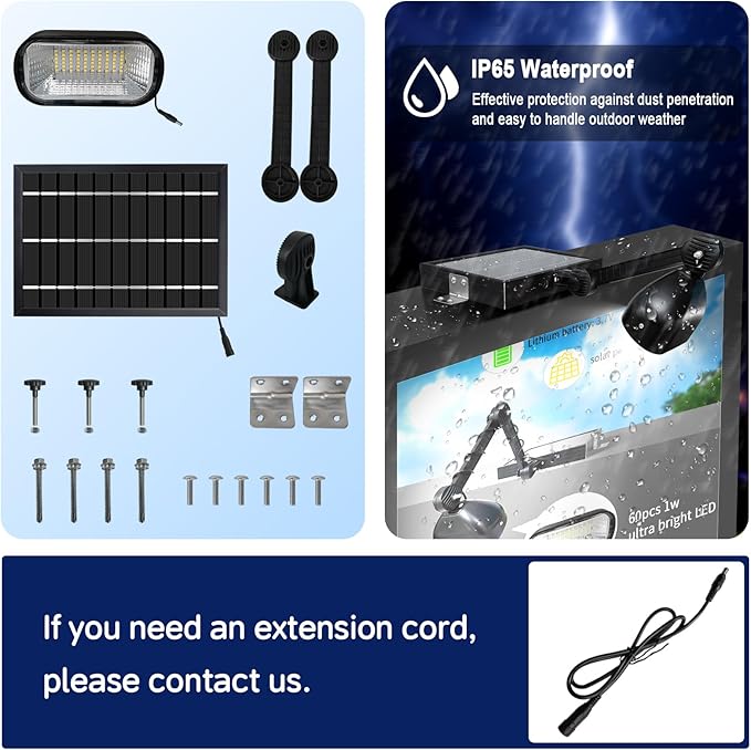 Solar Billboard Light Solar Sign Light 5200 mAh with 60 Super Bright LEDs for Outdoor Signs Advertisement Signs Highway