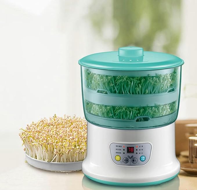 Bean Sprouts Machine Fully Automatic Seed Sprouting Kit Small Smart Large-Capacity Yellow Mung Bean Sprouts Cultivating and Planting Machine for Household-1/