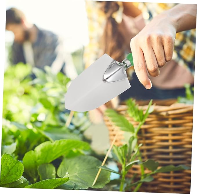 11pcs Stainless Steel Garden Tool Set with Plastic Handles Portable Shovel Rake and Apron for Planting Kit for Outdoor Use
