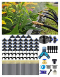 Drip Irrigation System - 360° Adjustable Micro Spray Sprinkler Kit for Garden Easy Installation No Tools Fine Mist Watering for Garden Potted Plants Greenhouse (165 FT)