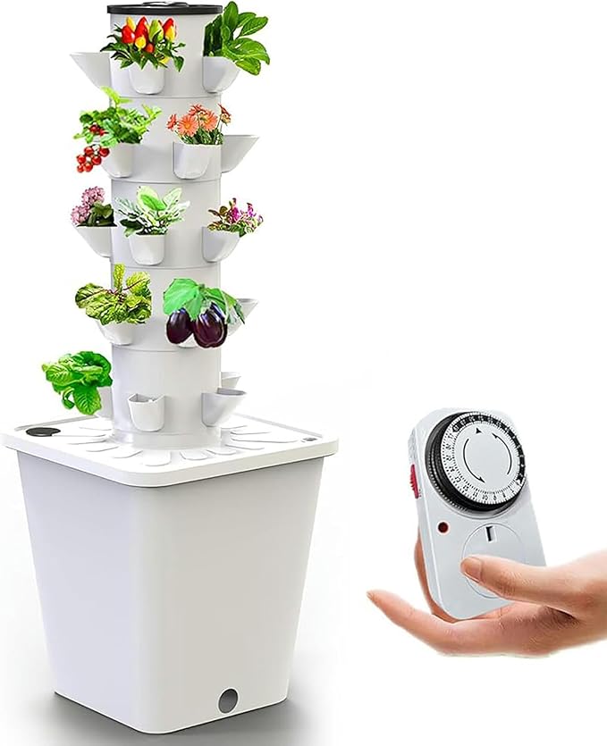 Hydroponic Culture 30 Vertical Hydroponic Tower Interior Garden Smart Kit