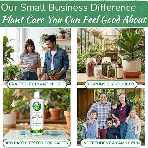 Indoor Plant Food by Houseplant Resource Center - Organic Liquid Fertilizer for Pothos Peace Lily Monstera Cactus and More - 8 oz