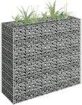 Gabion Raised BedOutdoor Garden GabionsStone BasketsPlanters Raised Vegetable BedsGarden DecorationGalvanized Steel 35.4x11.8x35.4